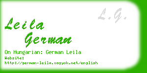 leila german business card
